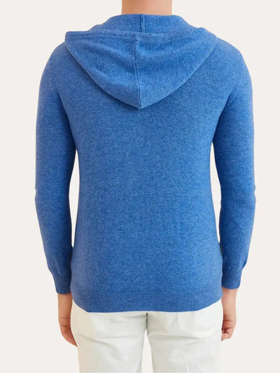 Nathan - Cashmere Rib-knitted Hoodie