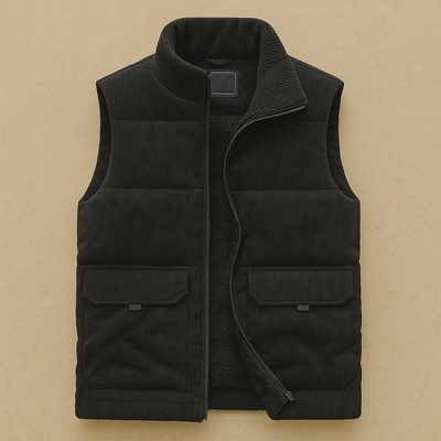 Quilted Corduroy Body Warmer Gilet