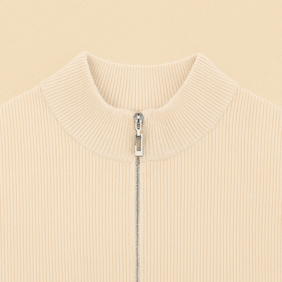 Elegant Full Zip-Up Jumper Men