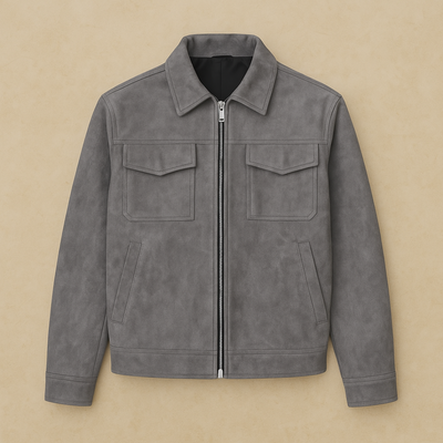 Luxury Suede Zip Jacket