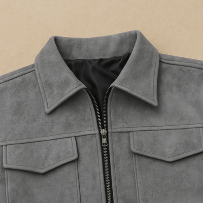 Luxury Suede Zip Jacket