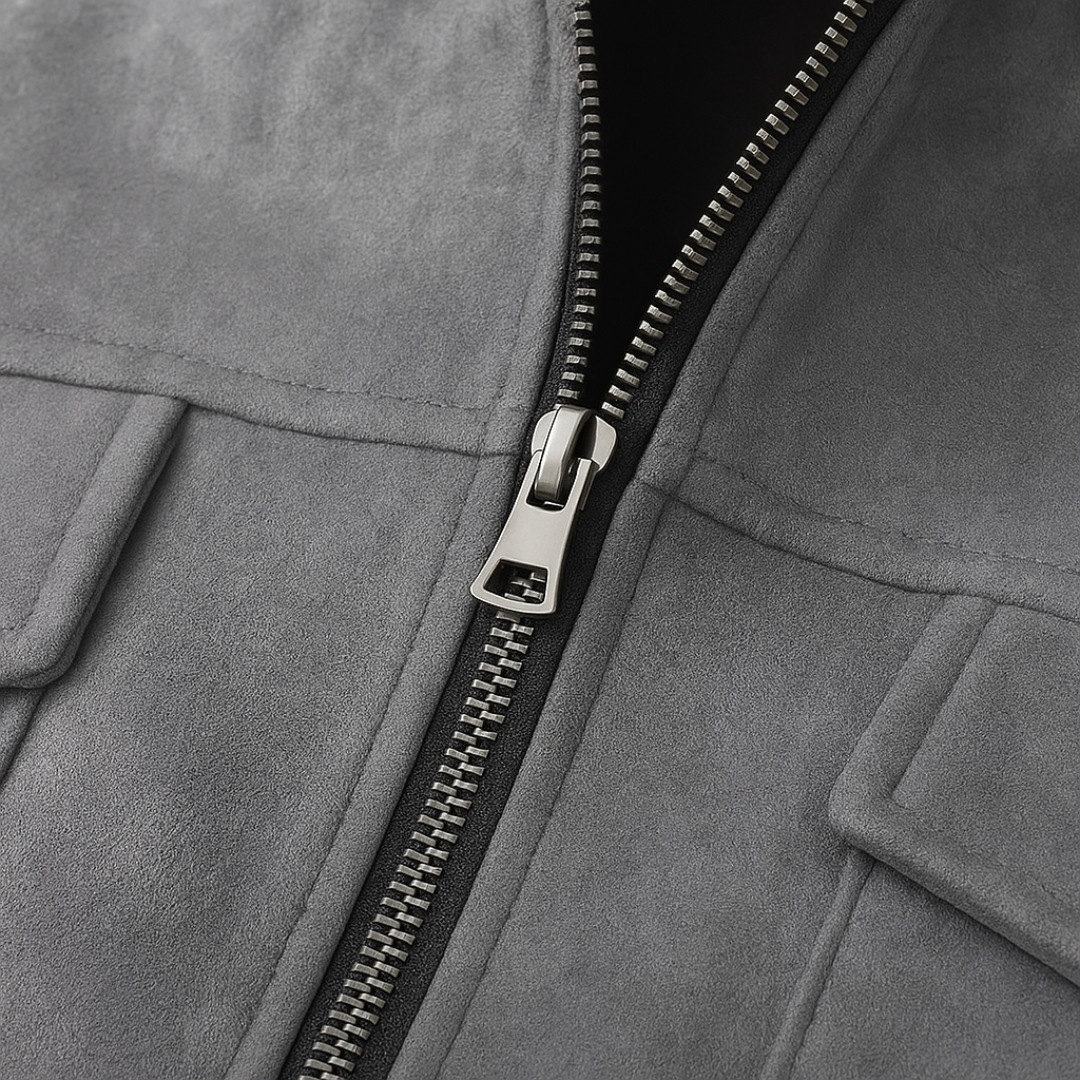 Luxury Suede Zip Jacket