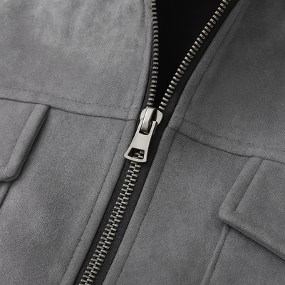 Luxury Suede Zip Jacket