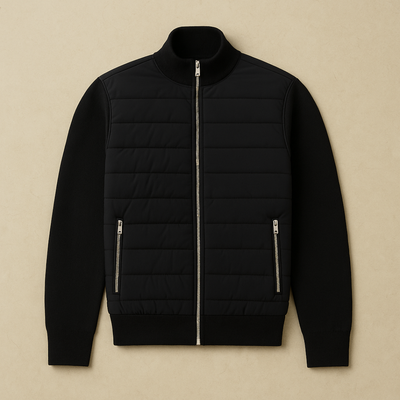 Elegant Hybrid Knit Jacket