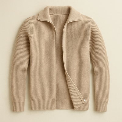 Elegant Knitted Open-Front Sweater