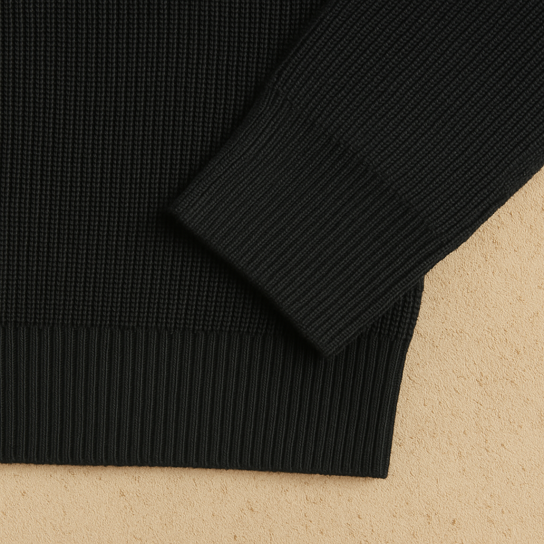 Elegant Long Sleeve Knitted Polo