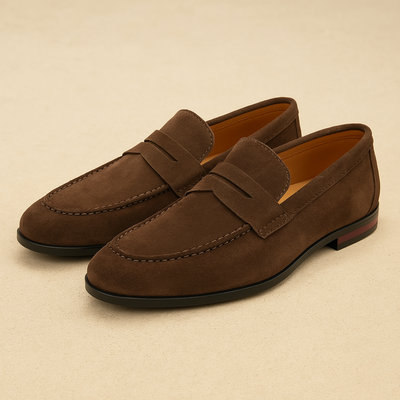 Casual Suede Penny Loafers