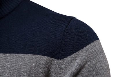 Men's Cotton Blend Quarter-Zip Sweater