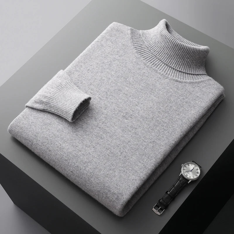 Elegant Turtleneck Jumper Men