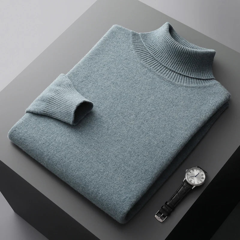 Elegant Turtleneck Jumper Men