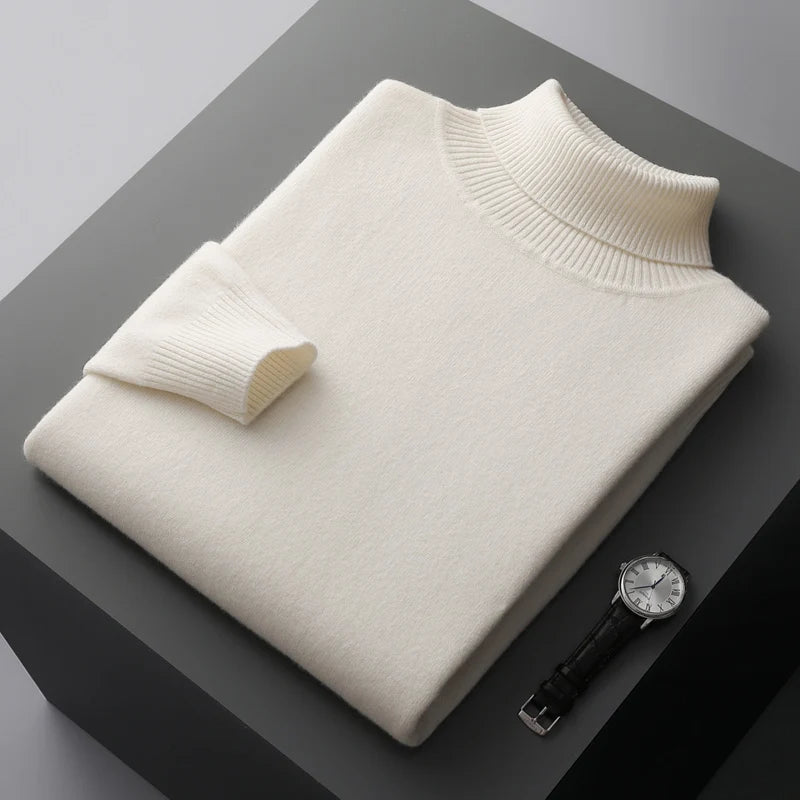 Elegant Turtleneck Jumper Men
