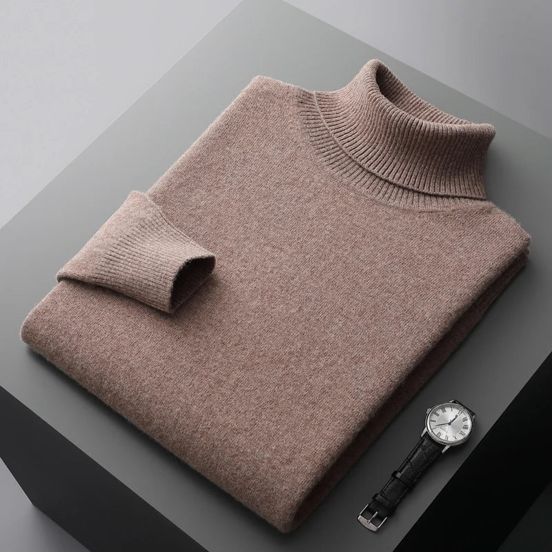 Elegant Turtleneck Jumper Men