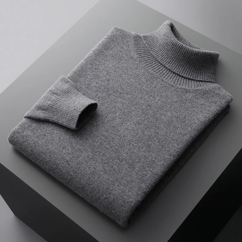 Elegant Turtleneck Jumper Men