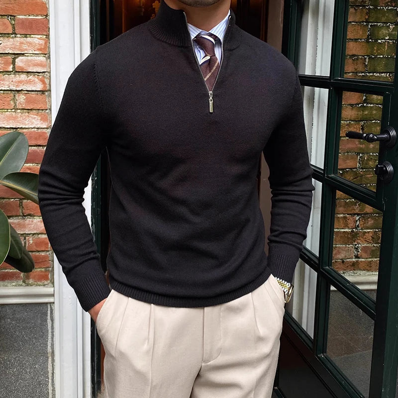 Old Money Half-Zip Jumper Men