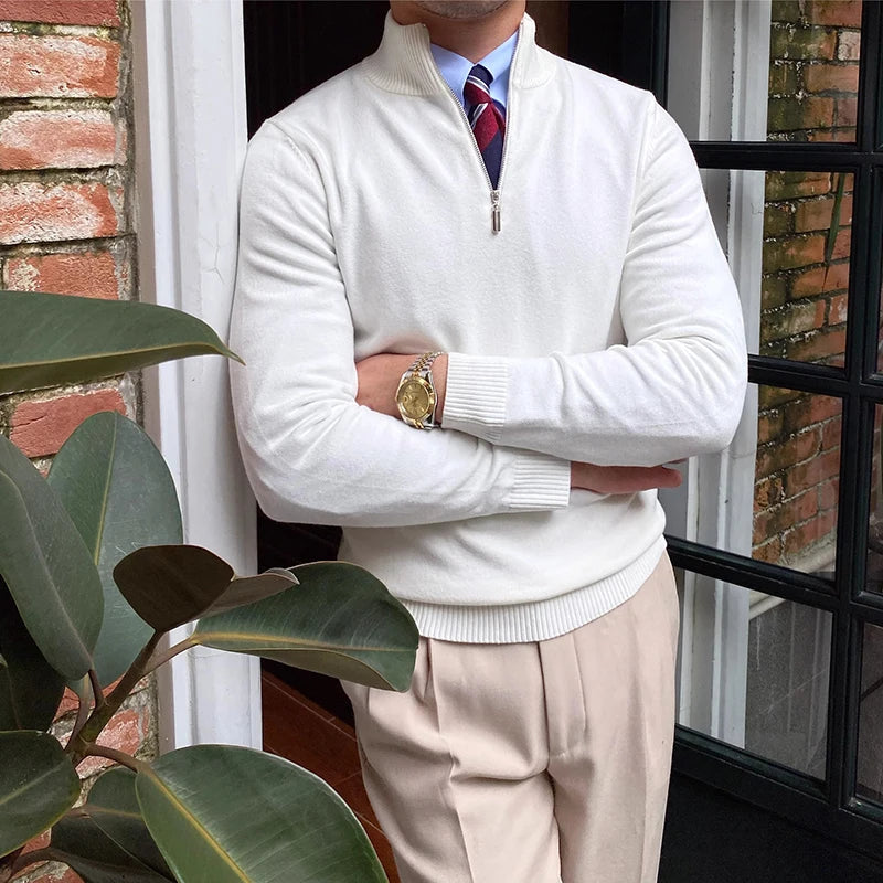 Old Money Half-Zip Jumper Men