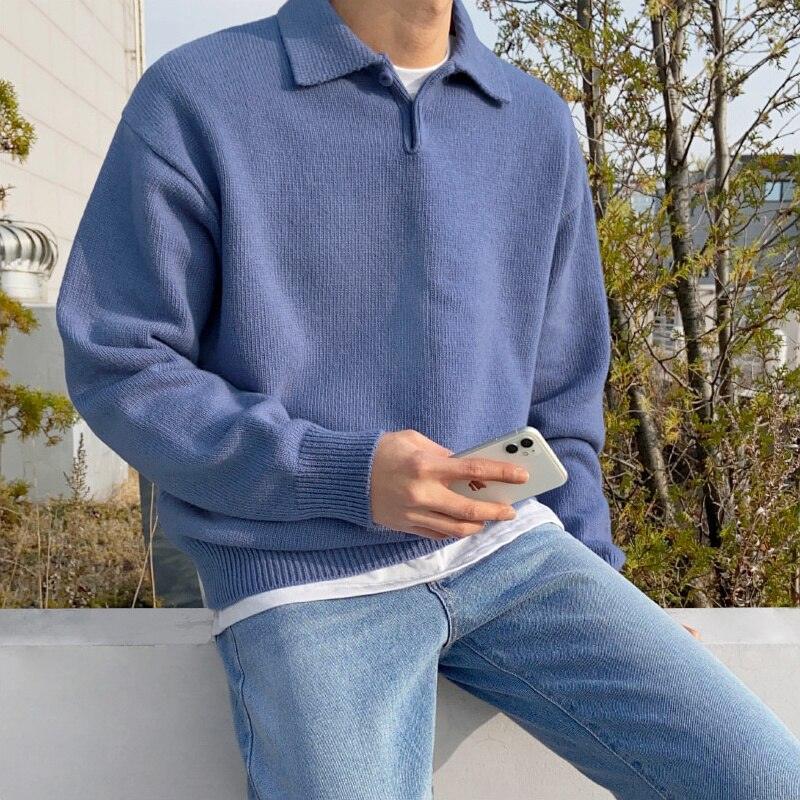 Elegant Buttoned Polo Shirt Men