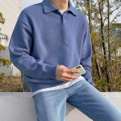 Elegant Buttoned Polo Shirt Men