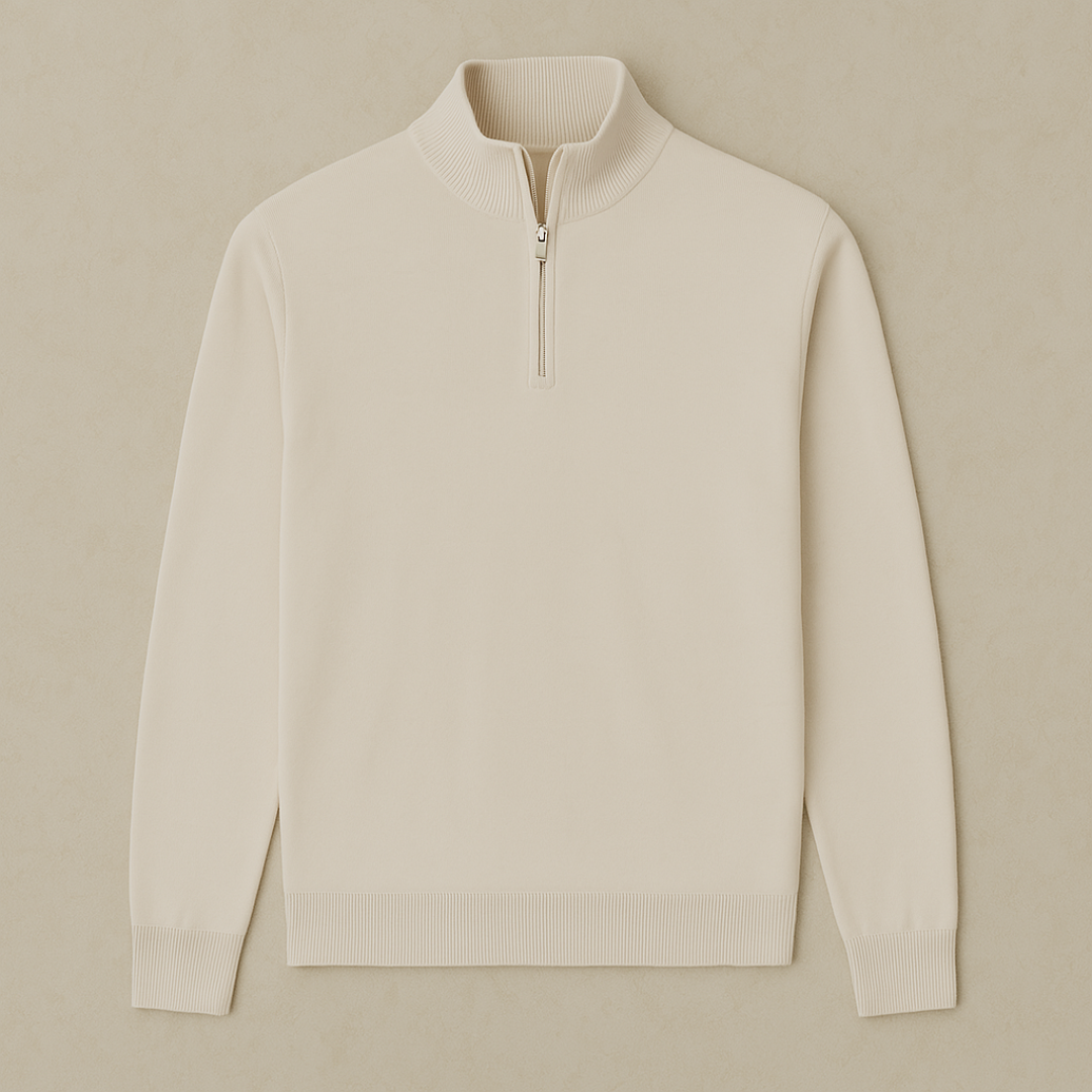 Arwin - Half-Zip Knitted Sweater