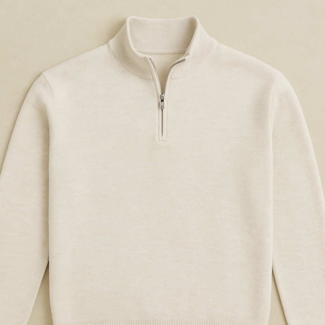 Arwin - Half-Zip Knitted Sweater