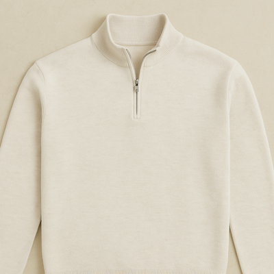 Arwin - Half-Zip Knitted Sweater