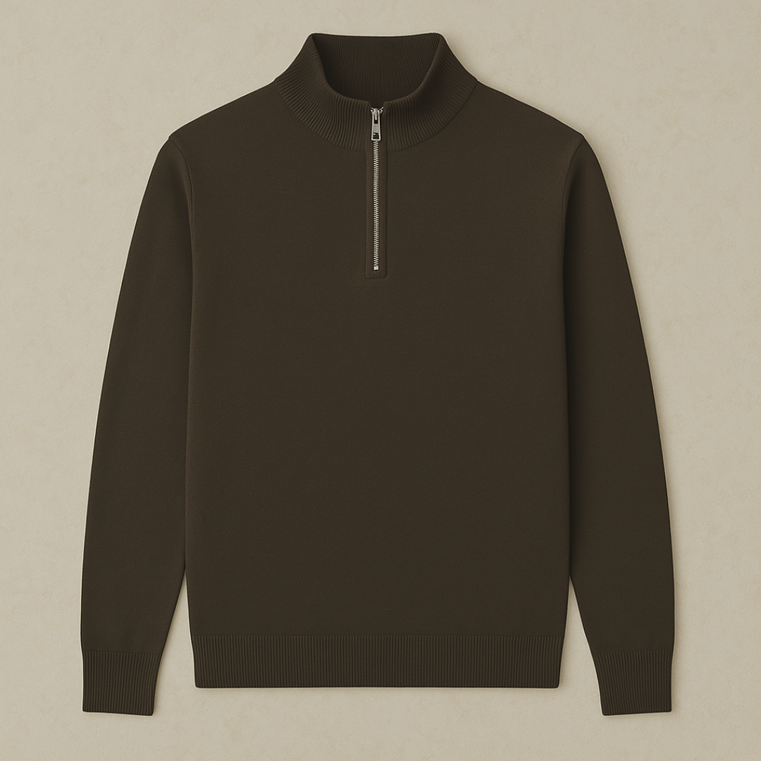 Arwin - Half-Zip Knitted Sweater