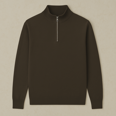 Arwin - Half-Zip Knitted Sweater