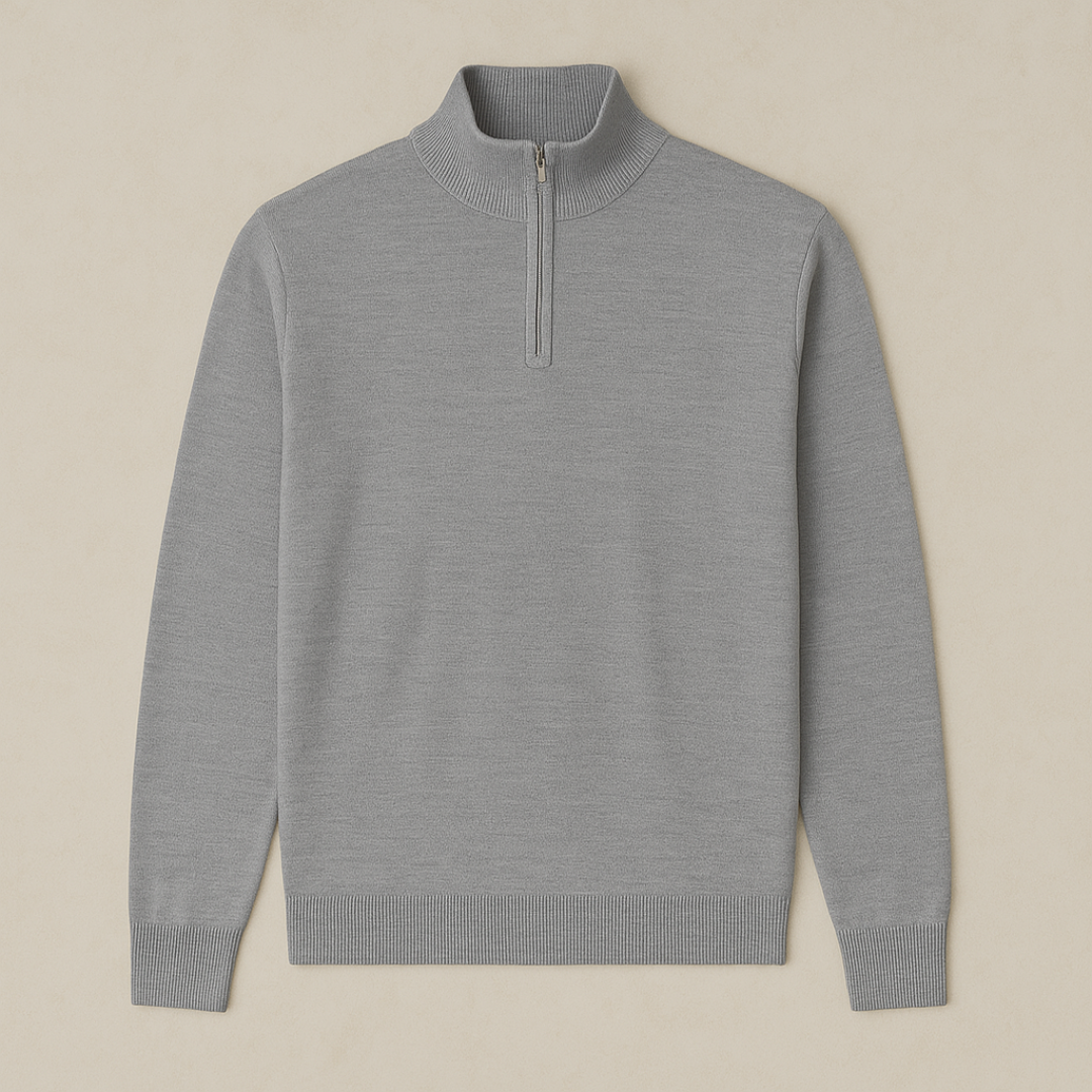 Arwin - Half-Zip Knitted Sweater