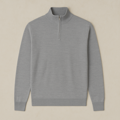 Arwin - Half-Zip Knitted Sweater