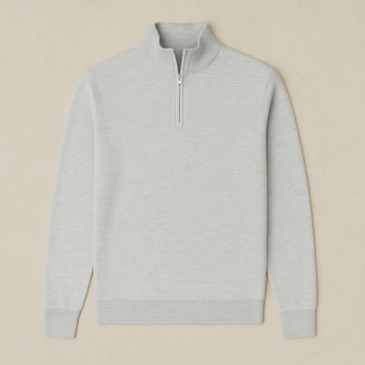 Arwin - Half-Zip Knitted Sweater