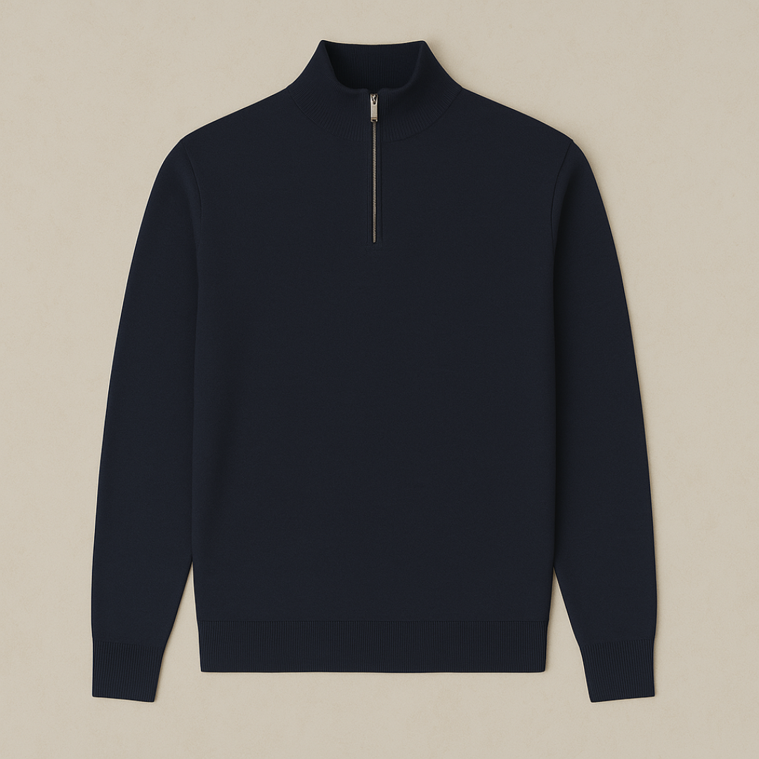 Arwin - Half-Zip Knitted Sweater