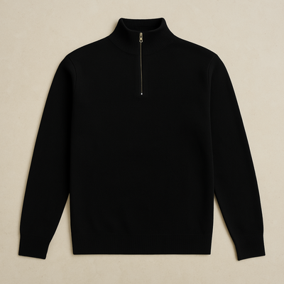 Arwin - Half-Zip Knitted Sweater