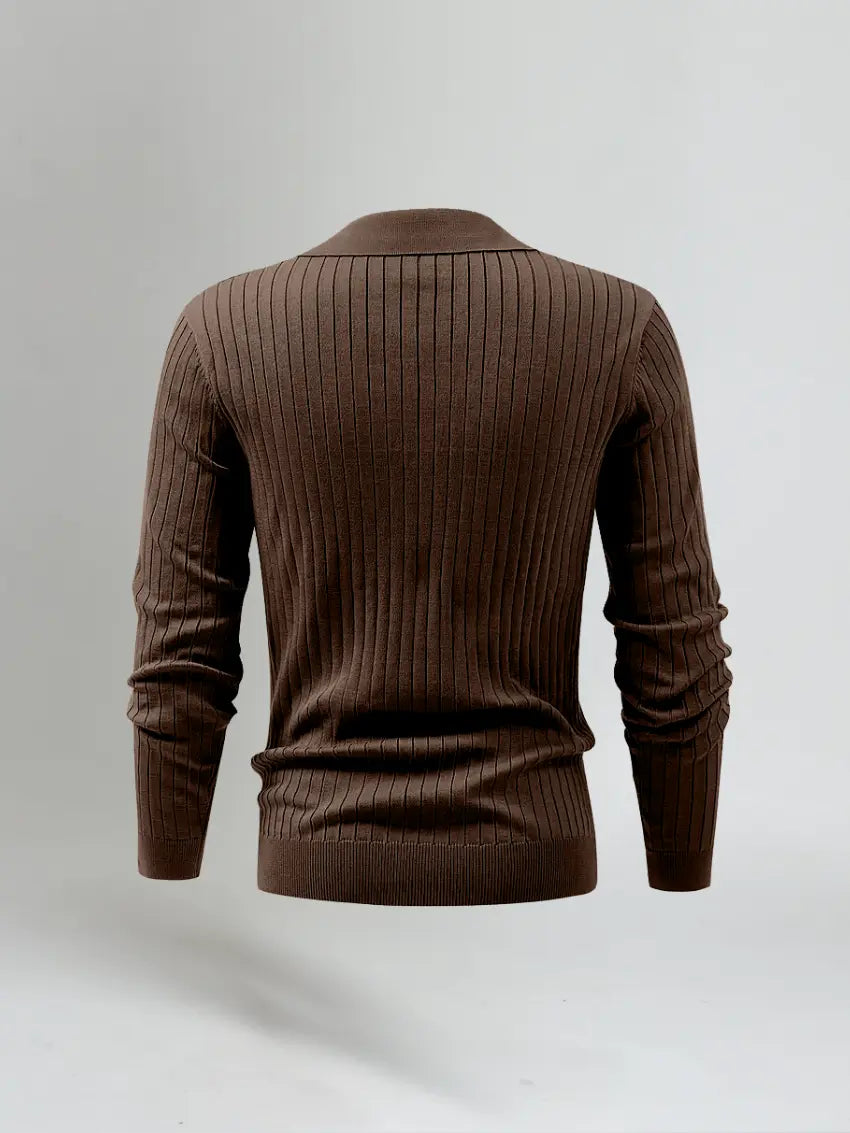Old Money - Long Sleeve Knit Polo