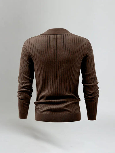 Old Money - Long Sleeve Knit Polo