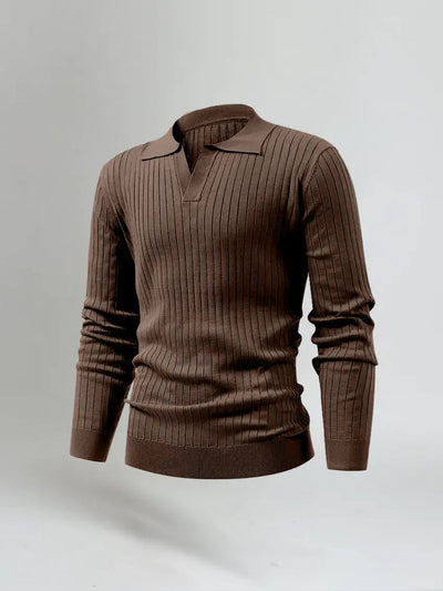 Old Money - Long Sleeve Knit Polo
