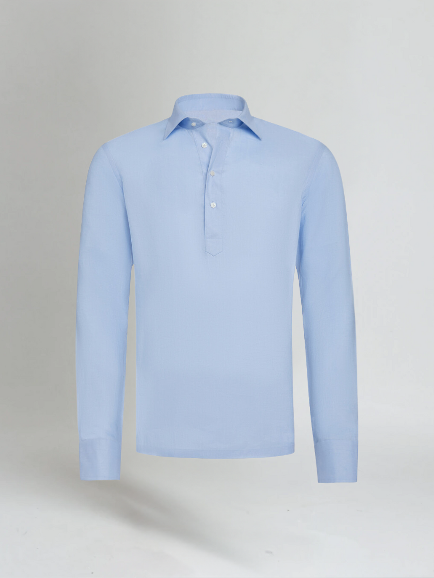 Bartholomew - Classic Linen Pop-Over Shirt