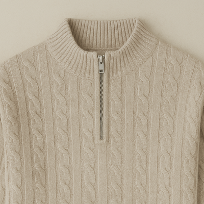 Diego - Cashmere Half-Zip Sweater