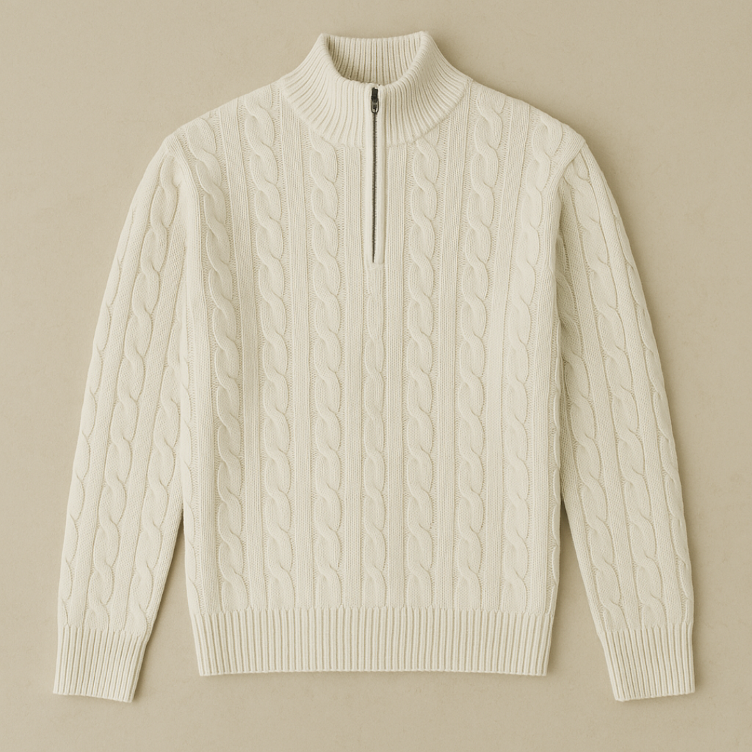 Diego - Cashmere Half-Zip Sweater