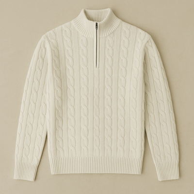 Diego - Cashmere Half-Zip Sweater