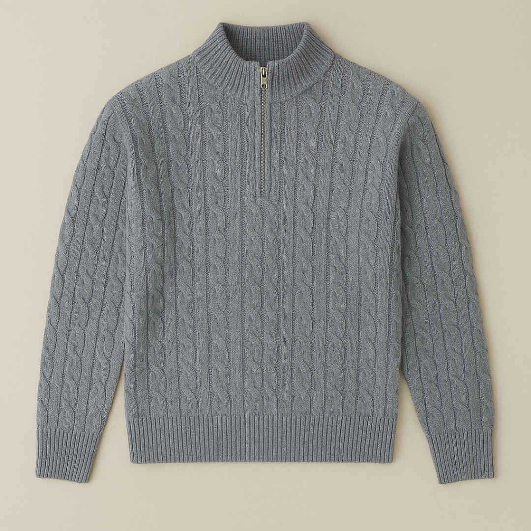 Diego - Cashmere Half-Zip Sweater