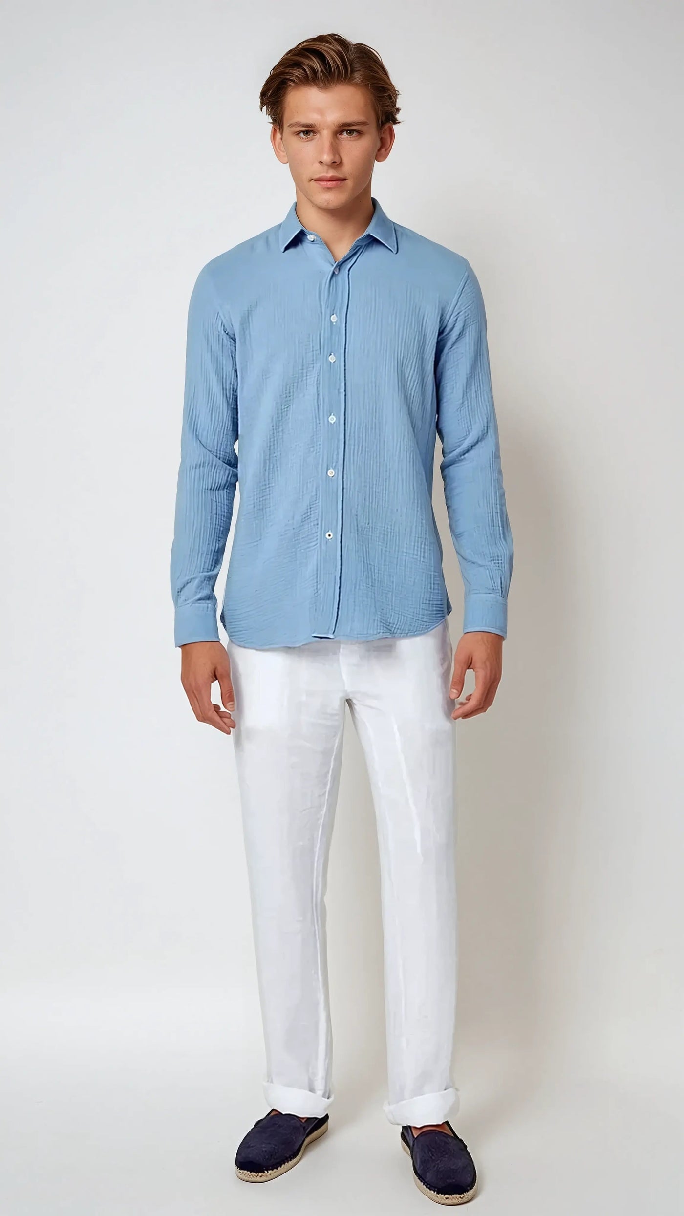 Old Money White Linen Pants