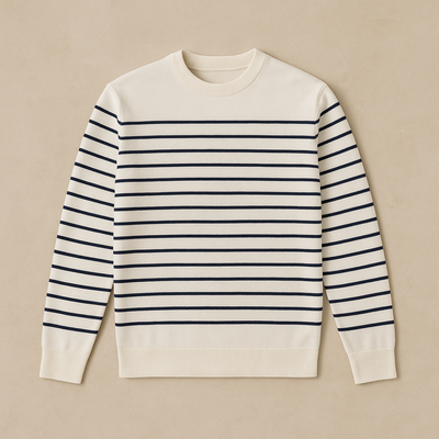 Rafael - Striped Cotton Knit Sweater