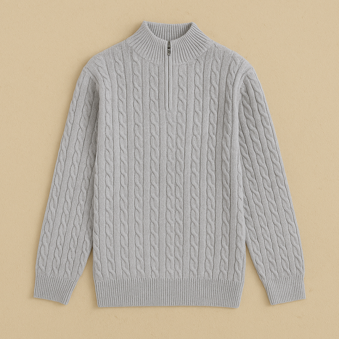 Classic Cashmere Half-Zip Sweater