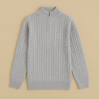 Classic Cashmere Half-Zip Sweater