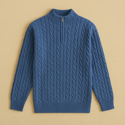 Classic Cashmere Half-Zip Sweater