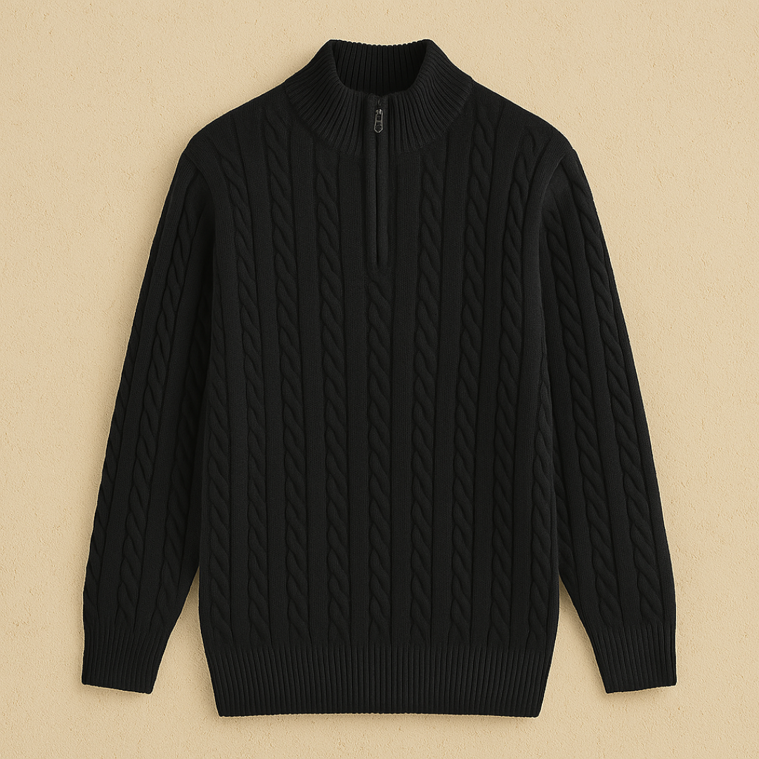 Classic Cashmere Half-Zip Sweater