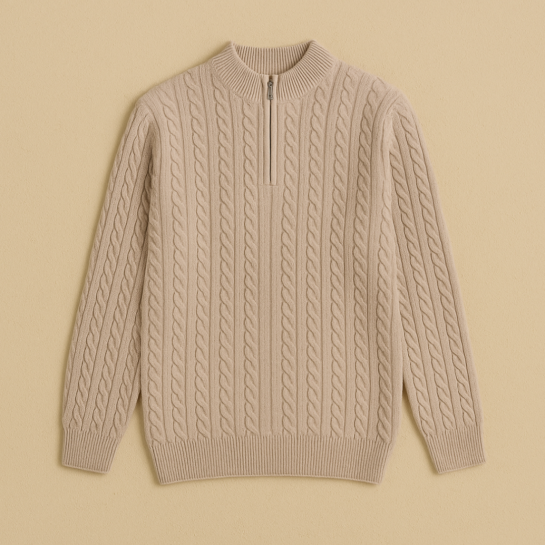 Classic Cashmere Half-Zip Sweater