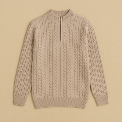 Classic Cashmere Half-Zip Sweater