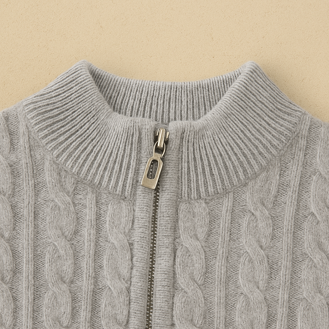 Classic Cashmere Half-Zip Sweater