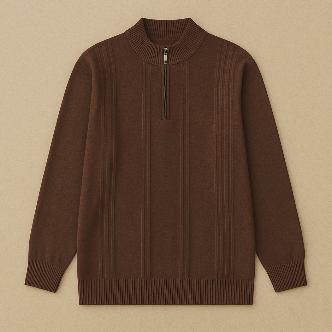Luxury Cashmere Half-Zip Sweater