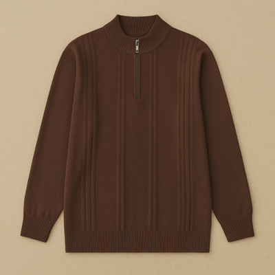 Luxury Cashmere Half-Zip Sweater
